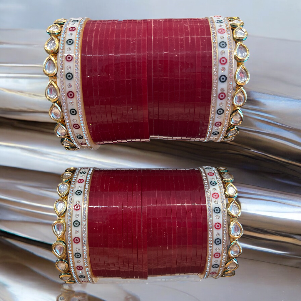 Garnisha Kundan Chuda Set