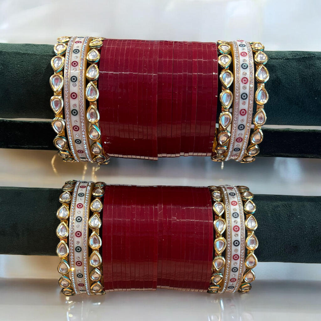 Garnisha Kundan Bridal Chuda Set