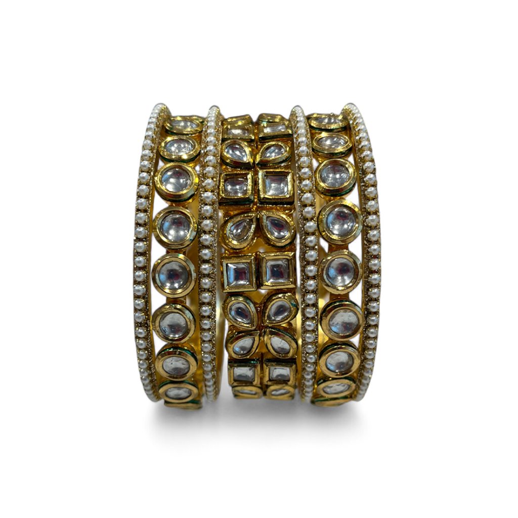 Garnisha Kundan Bangles Set
