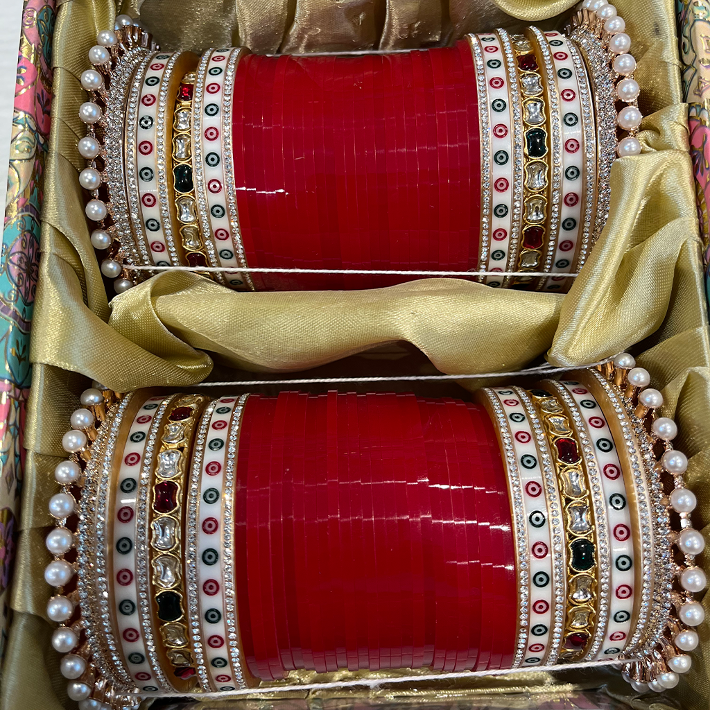 Simaran Red Chuda Set
