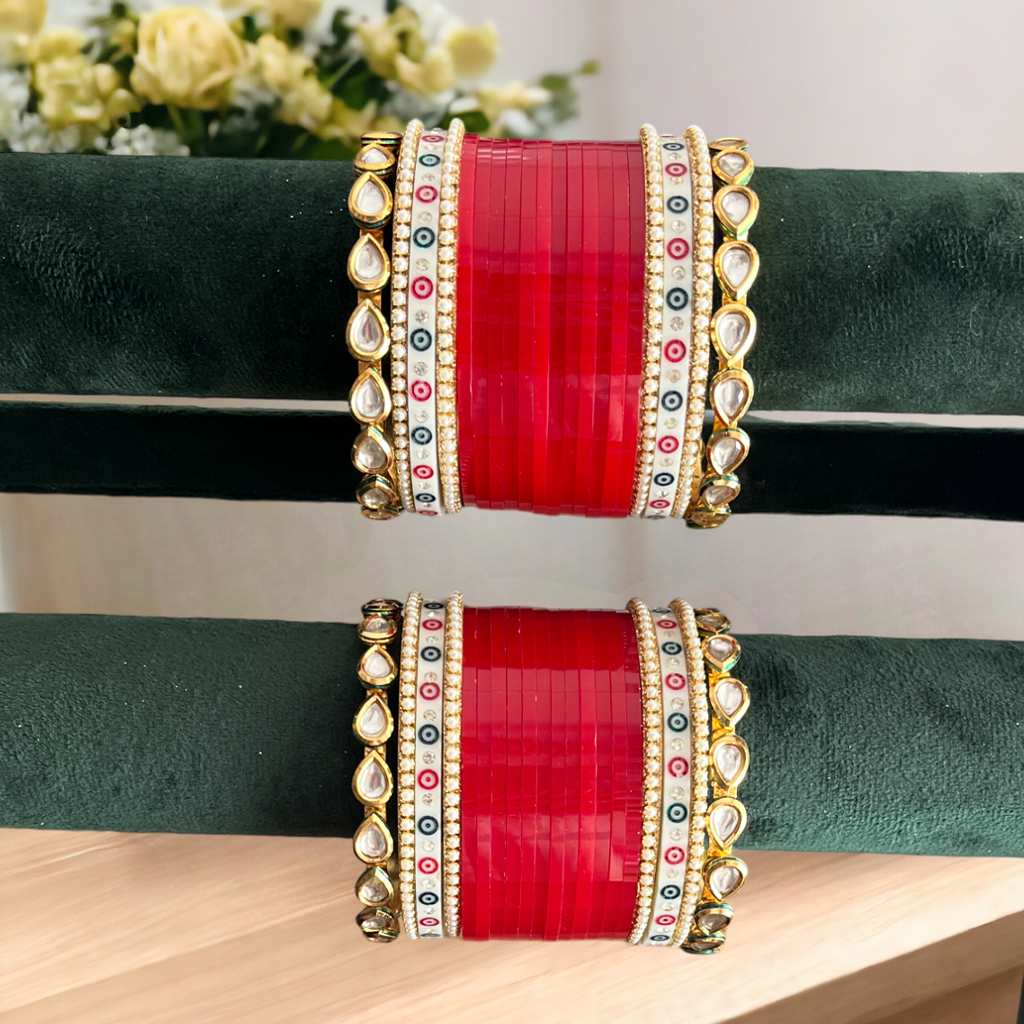 Kundan Chuda Set