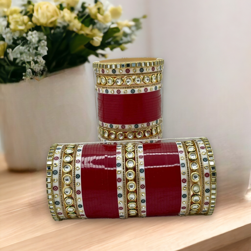 Garnisha Kundan Chuda Set