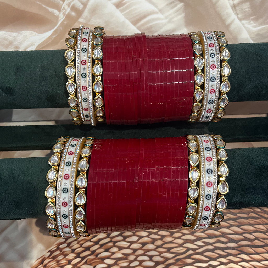 Garnisha Kundan Bridal Chuda Set