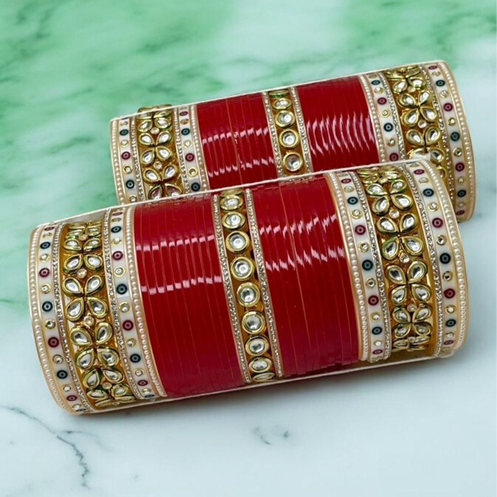 Garnisha Kundan Chuda Set