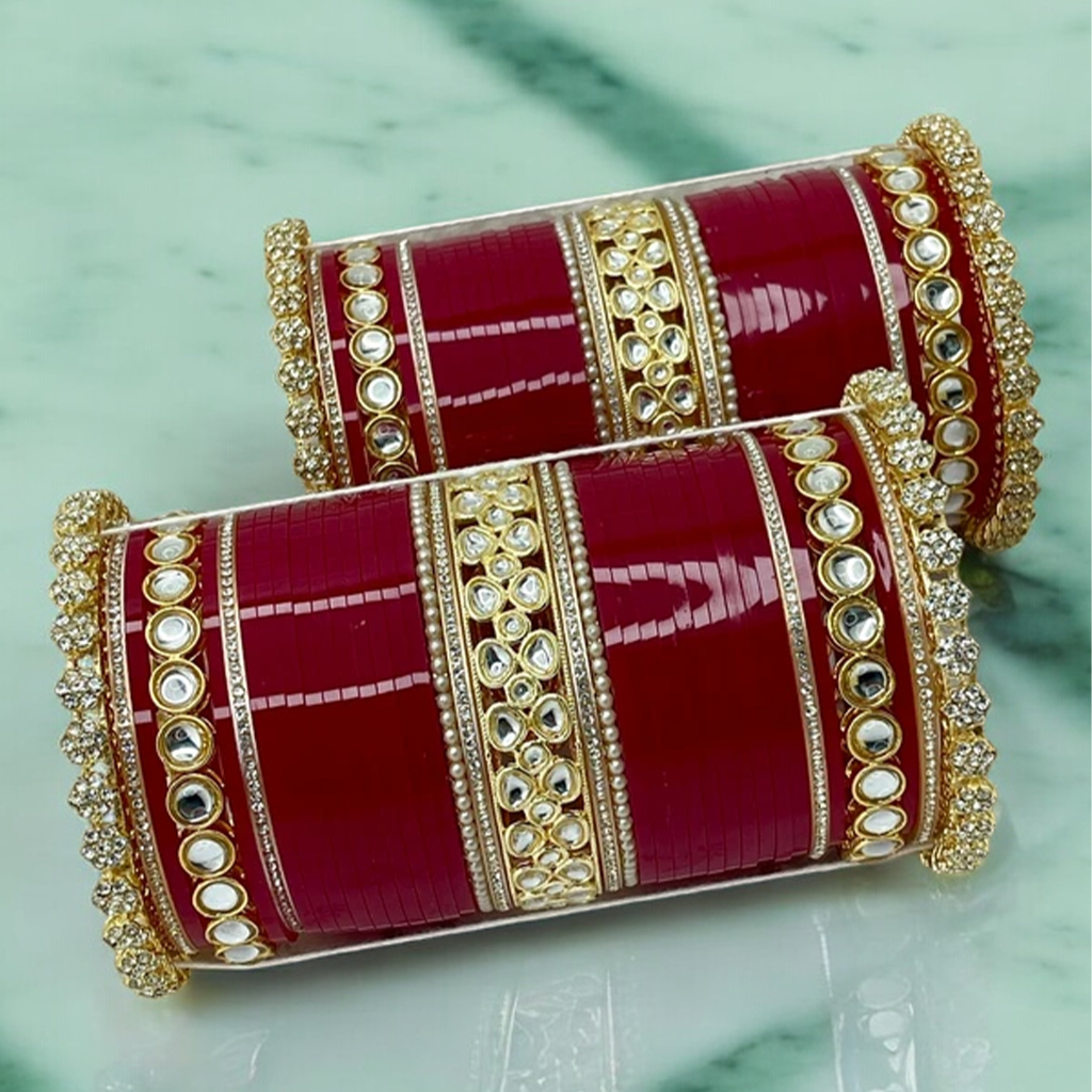 Garnisha Kundan Chuda Set