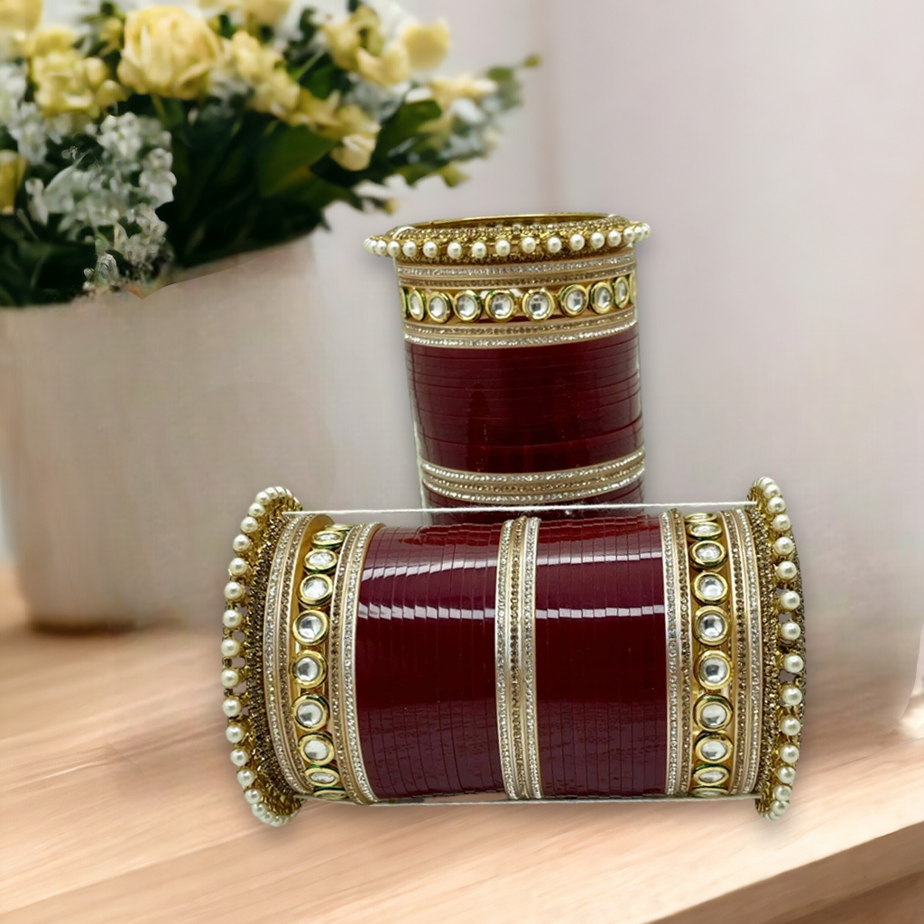 Garnisha Kundan Chuda Set