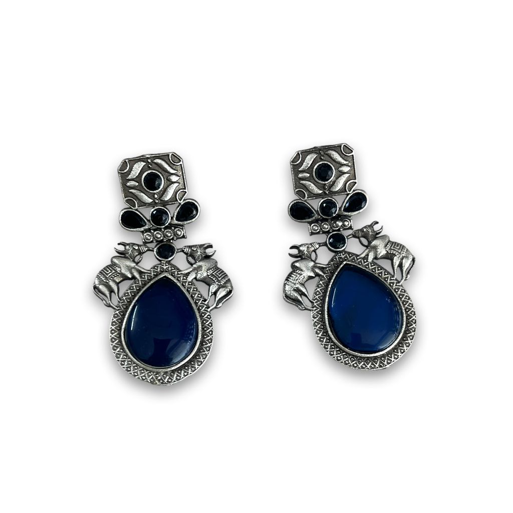 Blue Sliver Replica Earrings