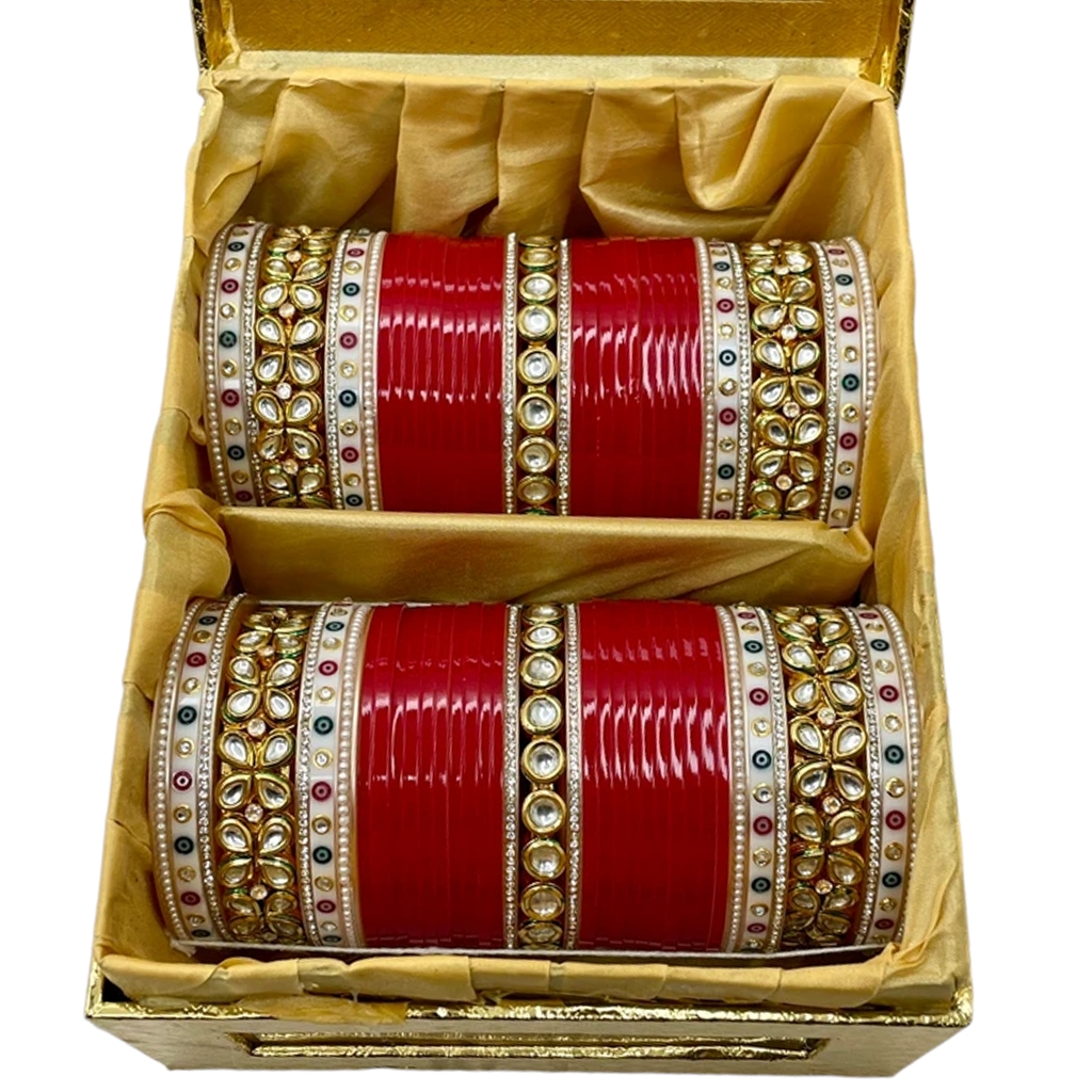 Garnisha Kundan Chuda Set