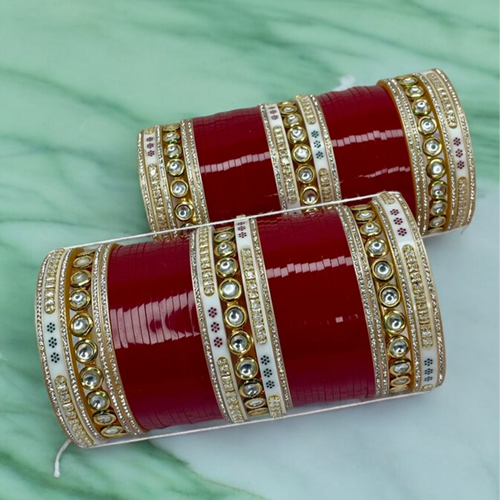 Garnisha Kundan Chuda Set