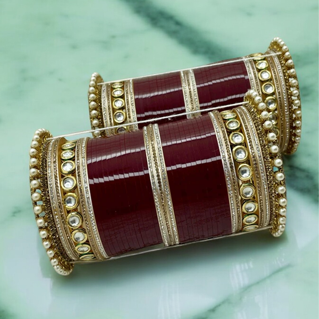 Garnisha Kundan Chuda Set