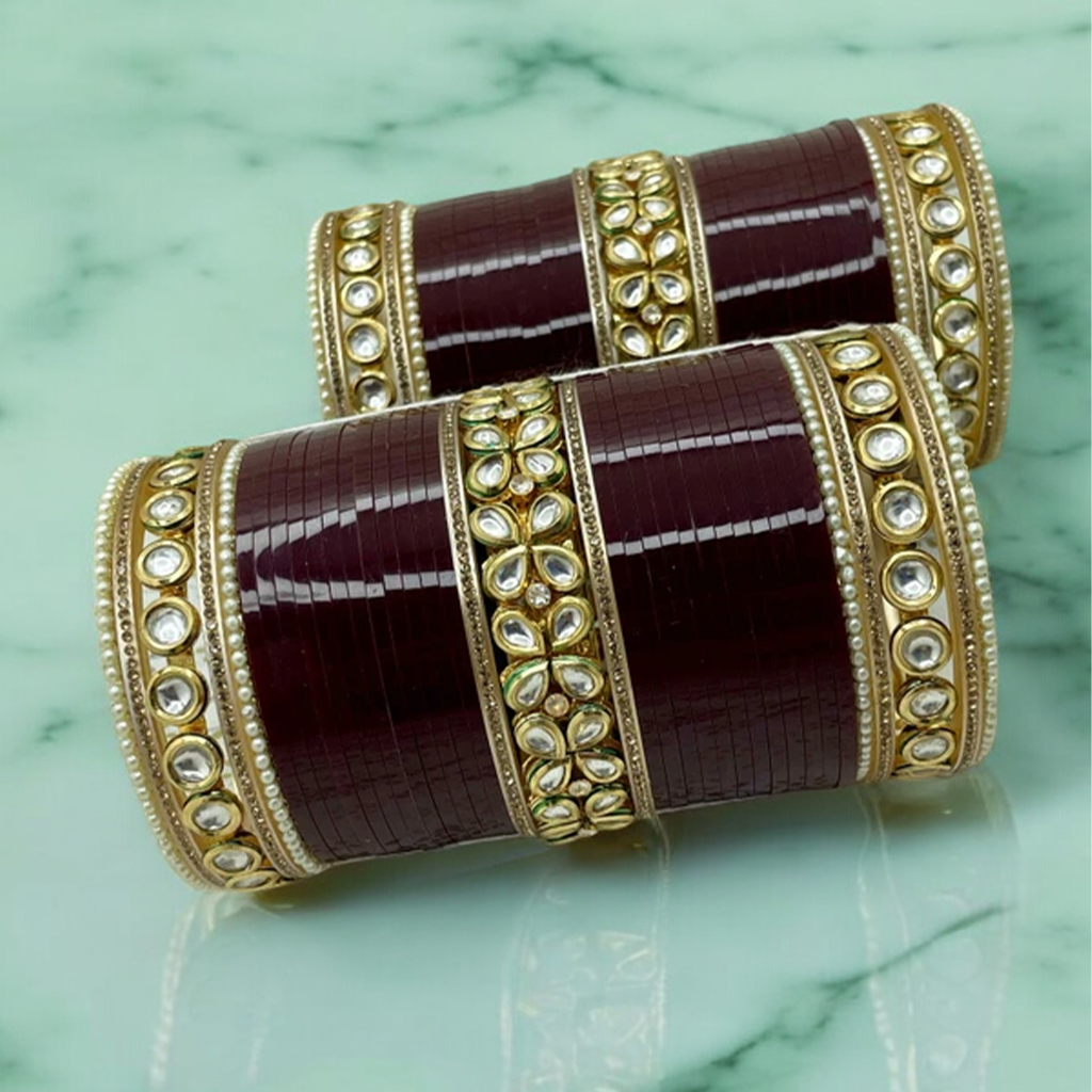 Garnisha Kundan Chuda Set