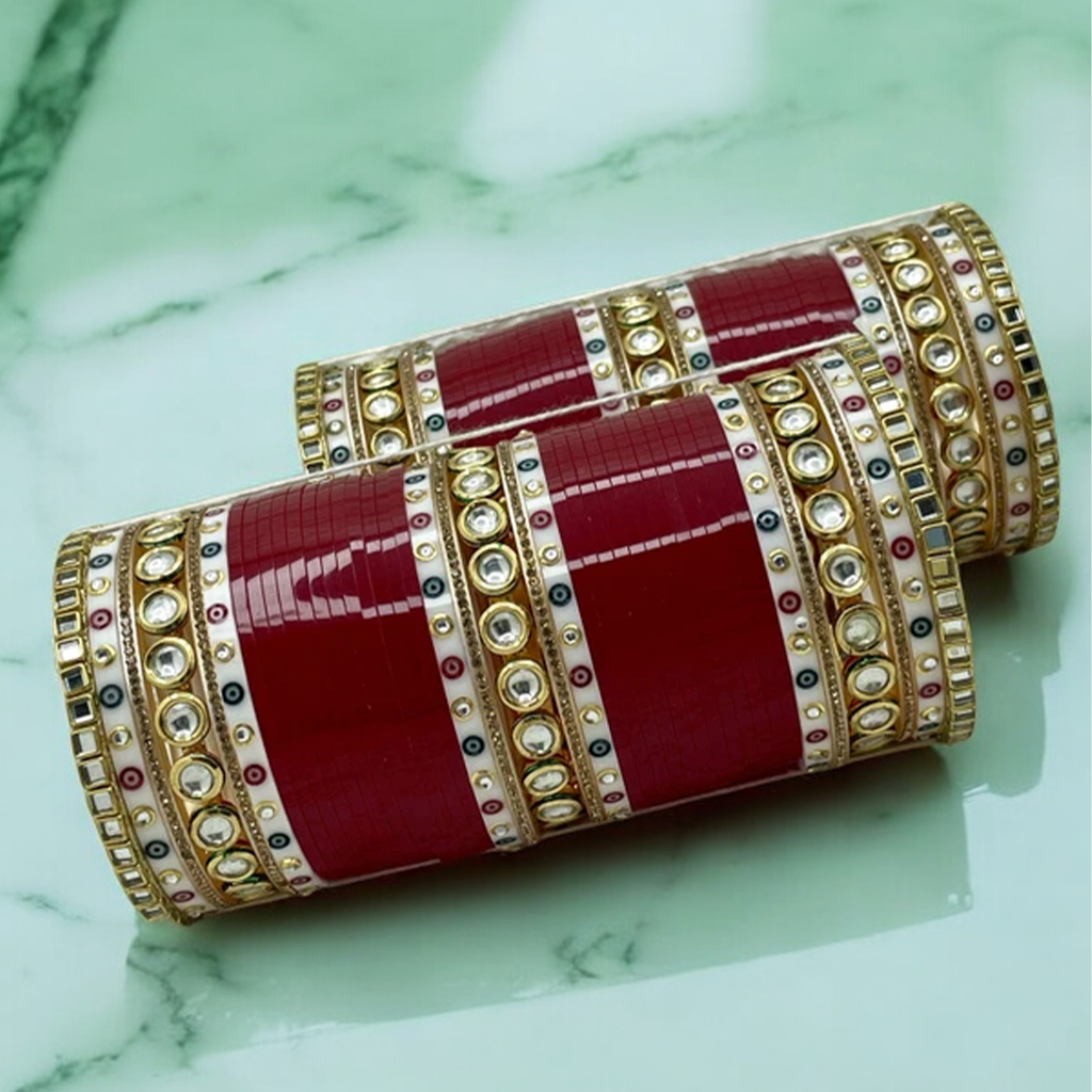 Garnisha Kundan Chuda Set