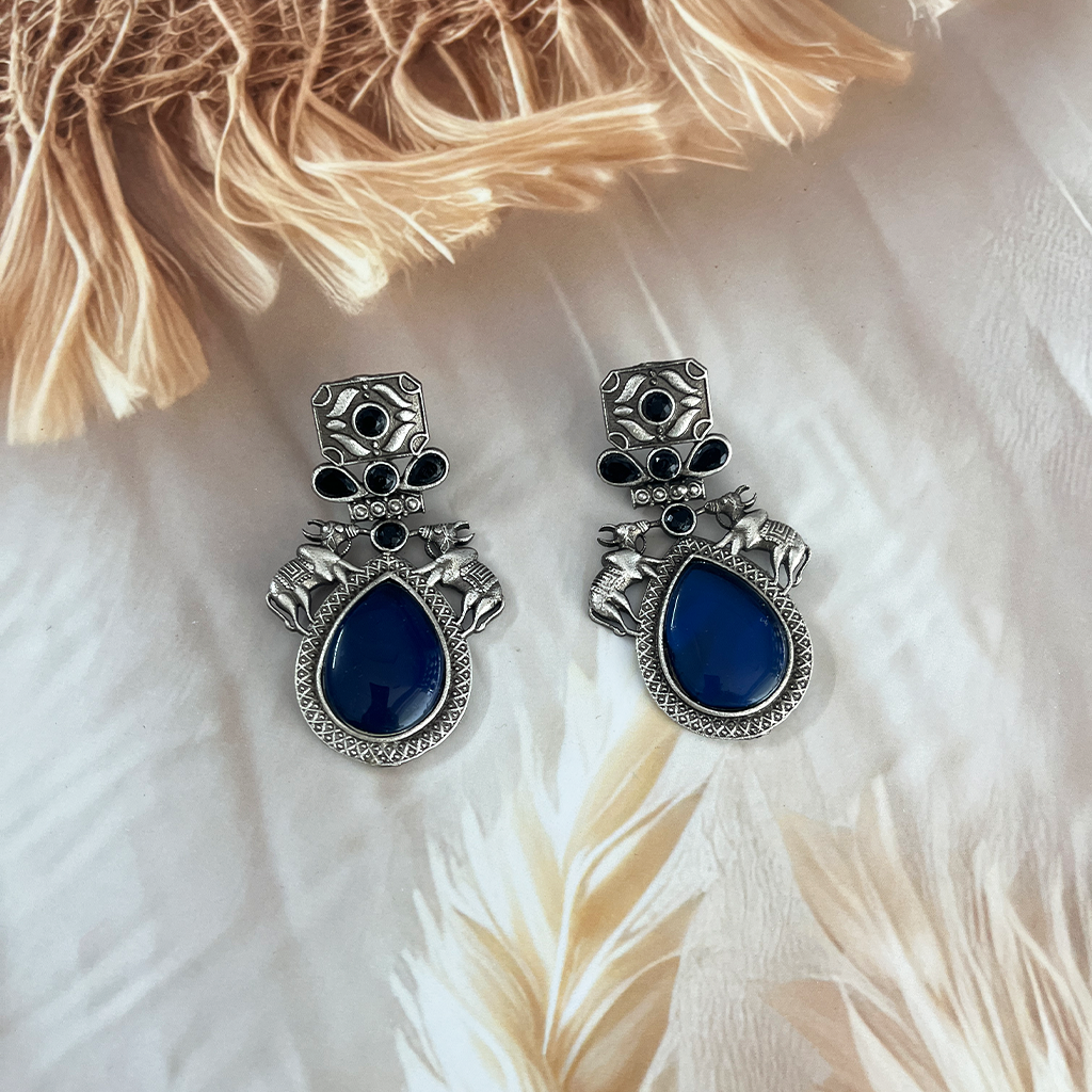 Blue Sliver Replica Earrings