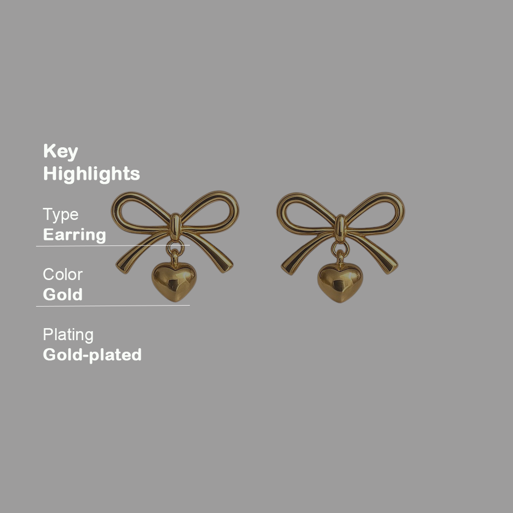 Infinity Love 18k Gold Stud Earrings