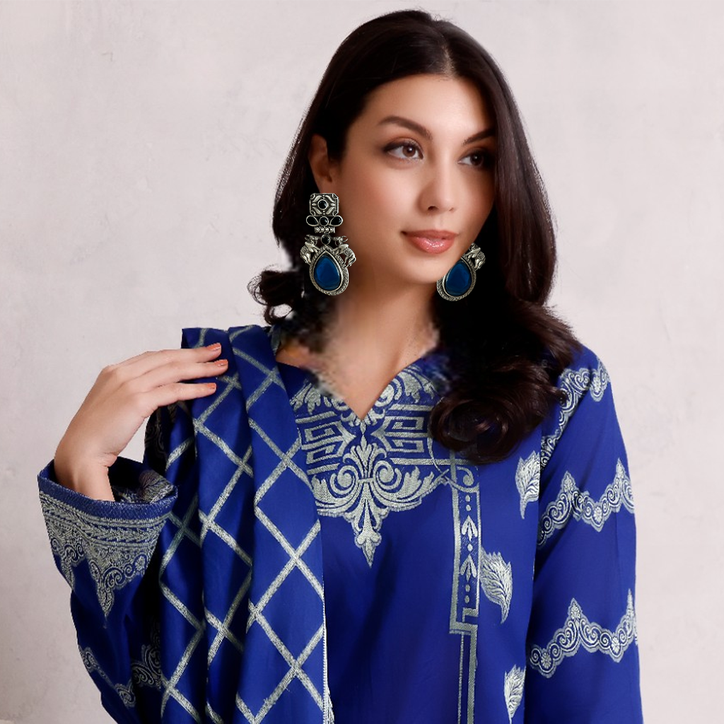 Blue Sliver Replica Earrings