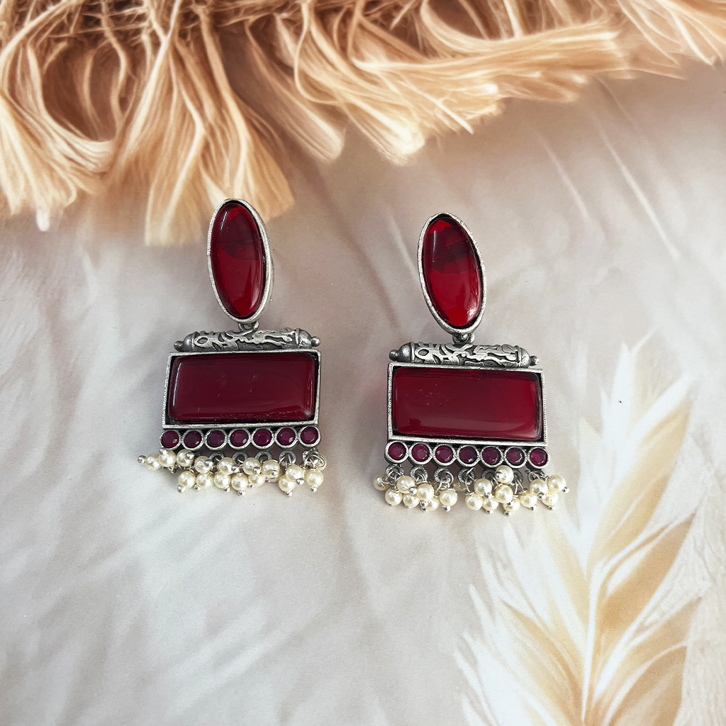 Garnisha Sliver Replica Earrings