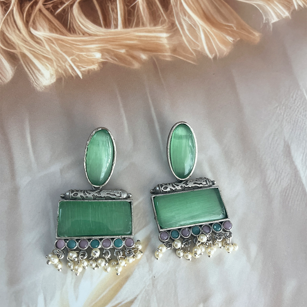 Garnisha Sliver Replica Earrings