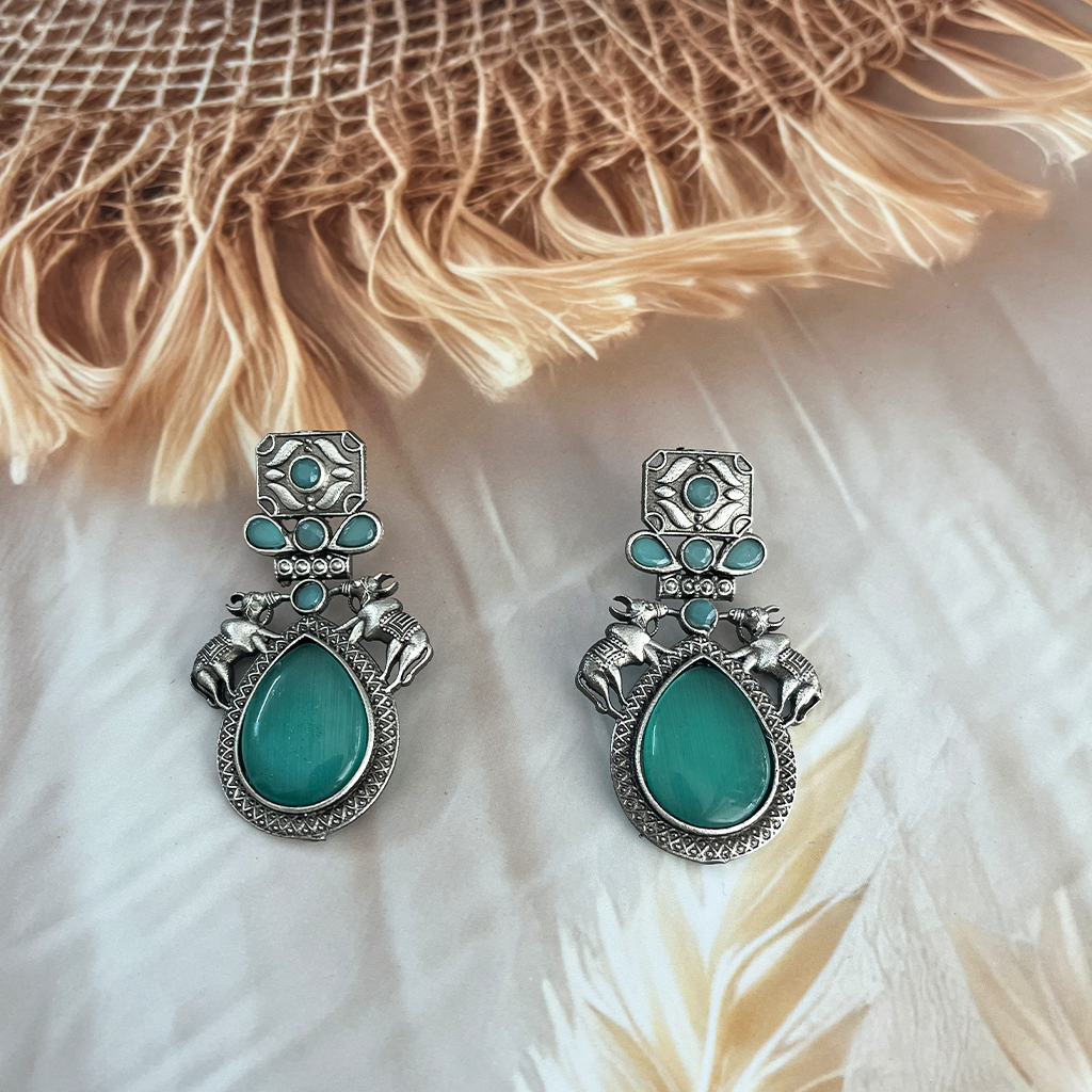 Blue Sliver Replica Earrings