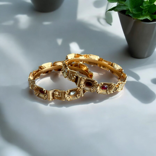 Garnisha Rajwadi Bangles Set