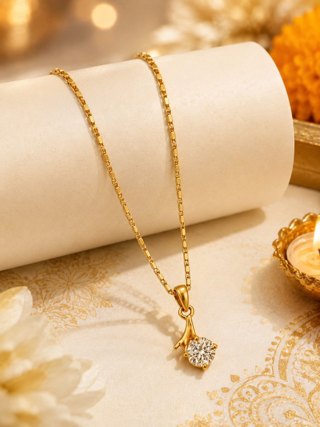 Hand Drop Chain Pendant Set