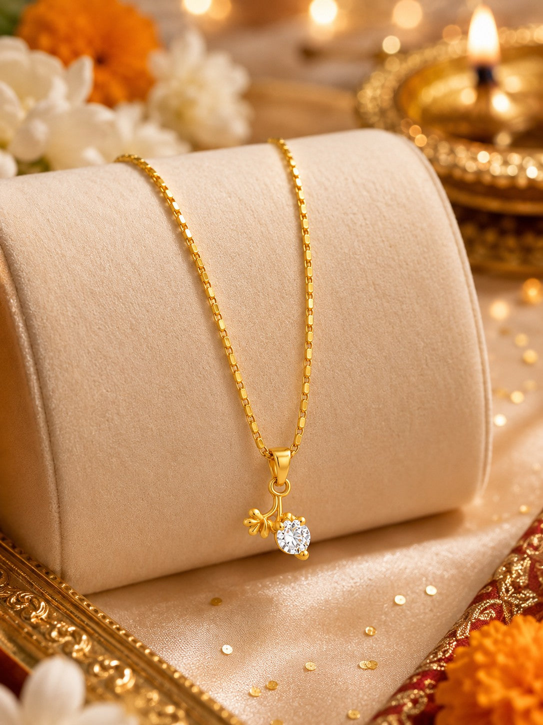 Tree Shape Chain Pendant Set