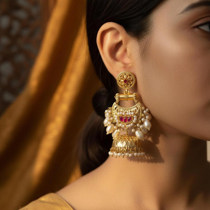 Chandra Jhumki Earrings