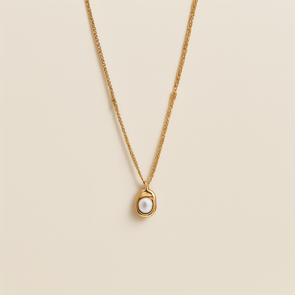 Moon in Gold Necklace