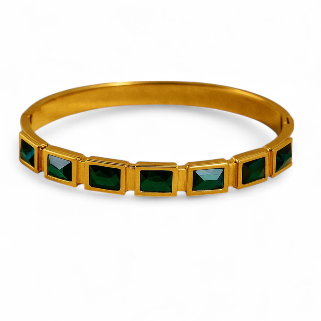 Green Tennis Bracelet