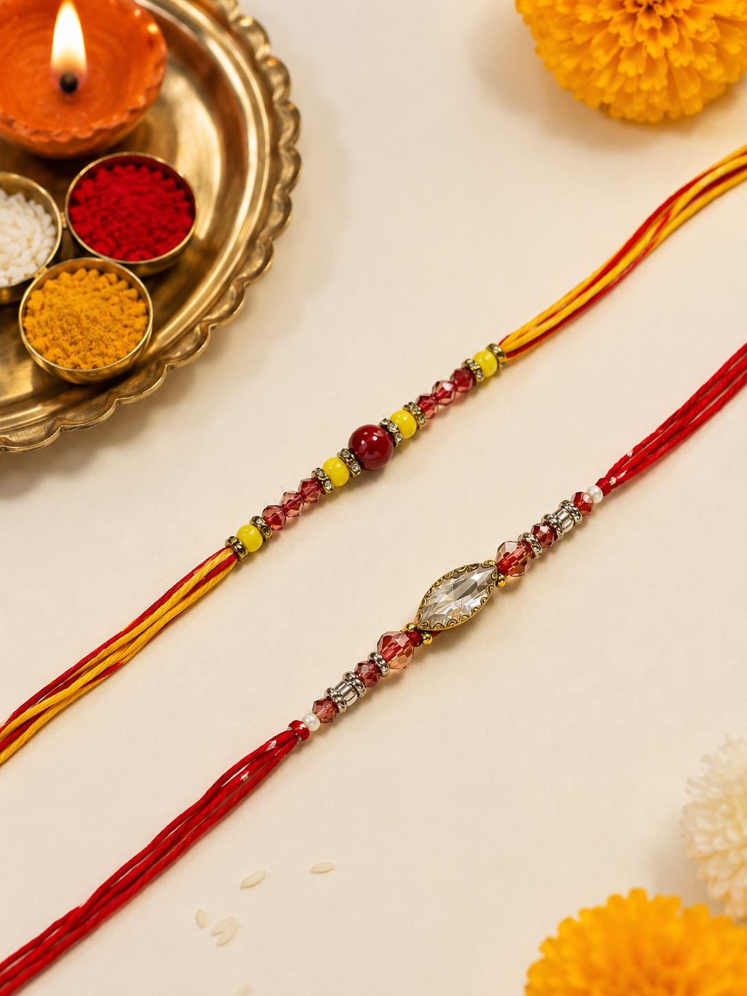 Thread Rakhi Pack of 2