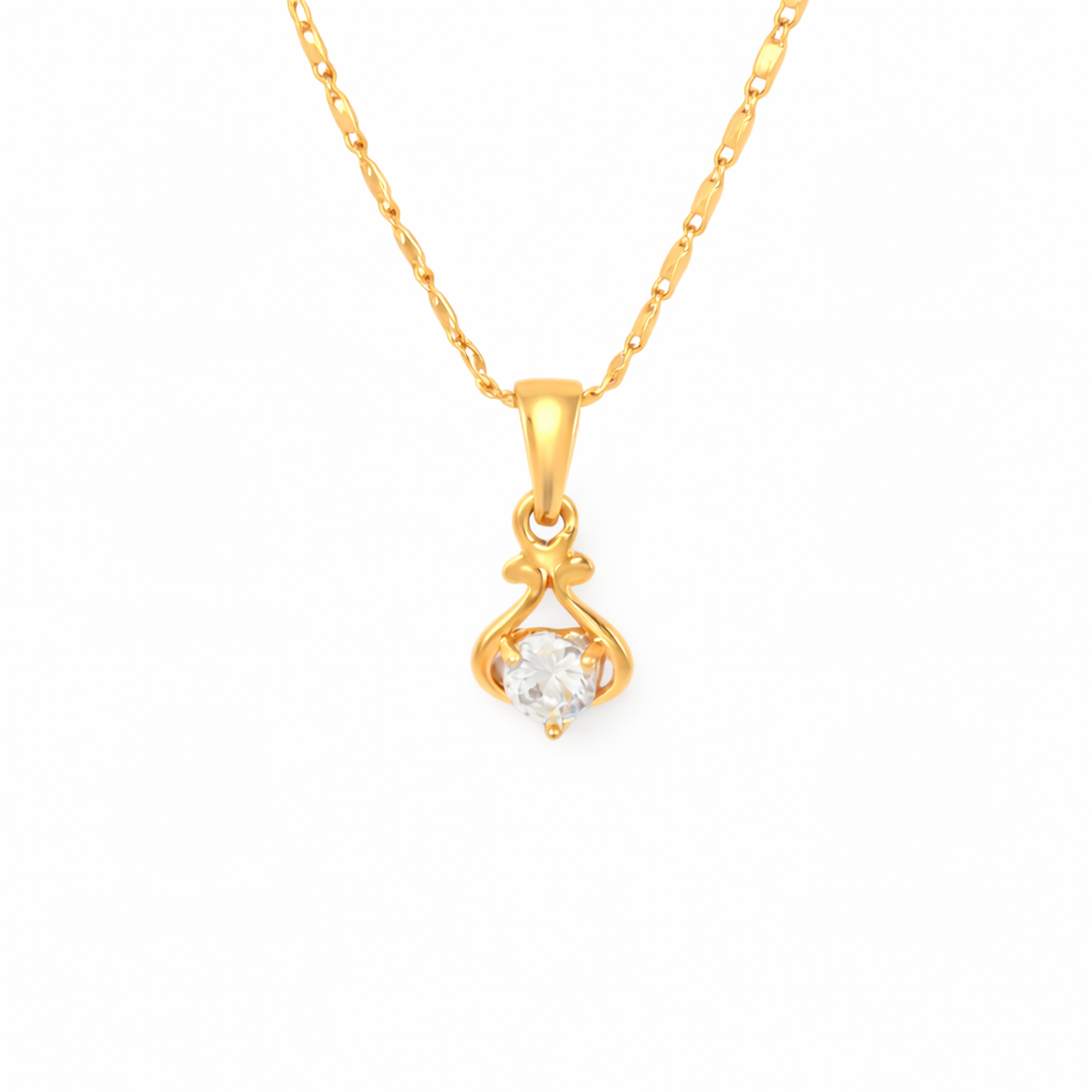 Tear Drop Chain Pendant Set