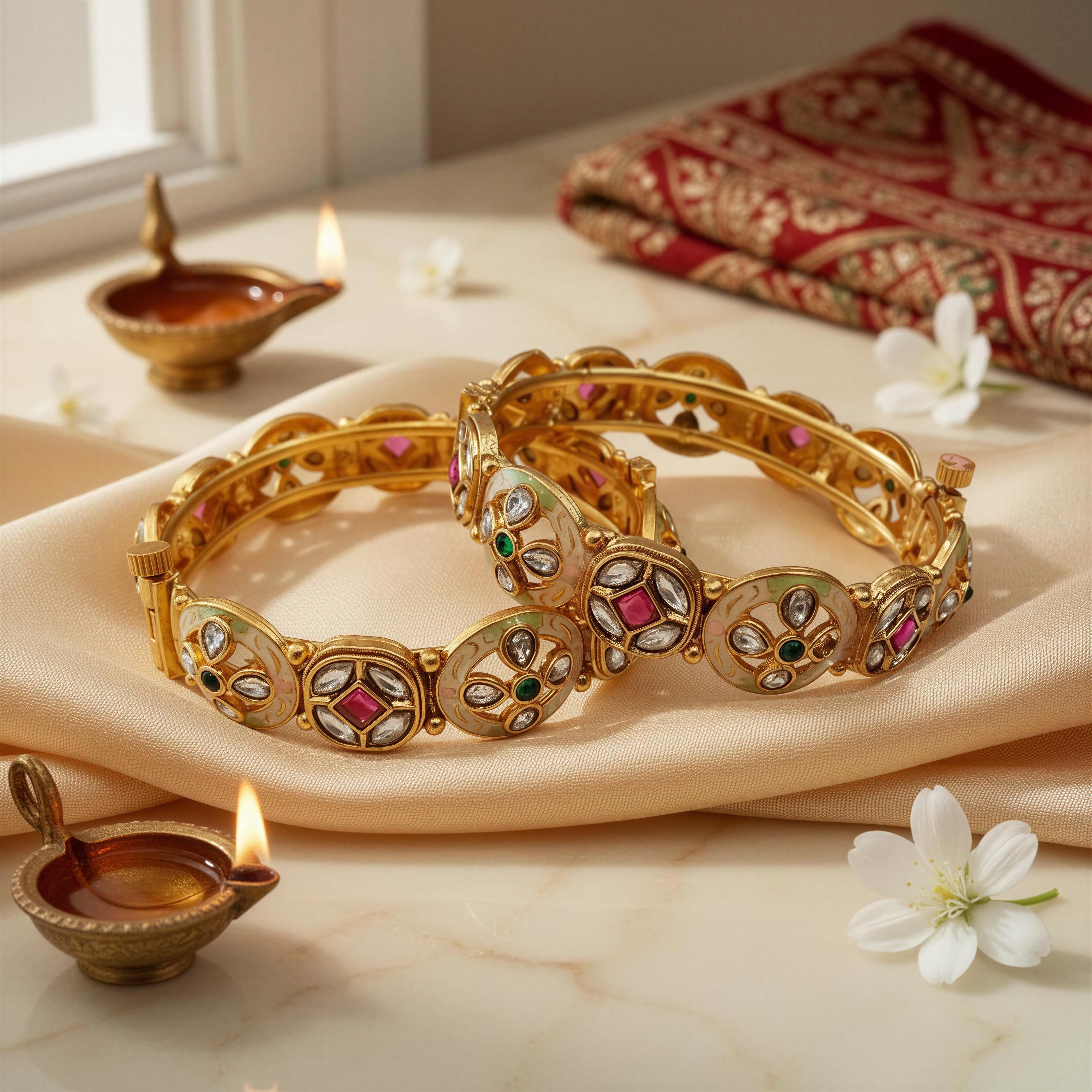 Shravanthi Noor Kada (Set of 2)