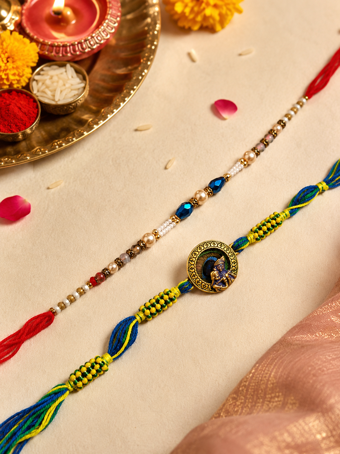 Thread Rakhi Pack of 2
