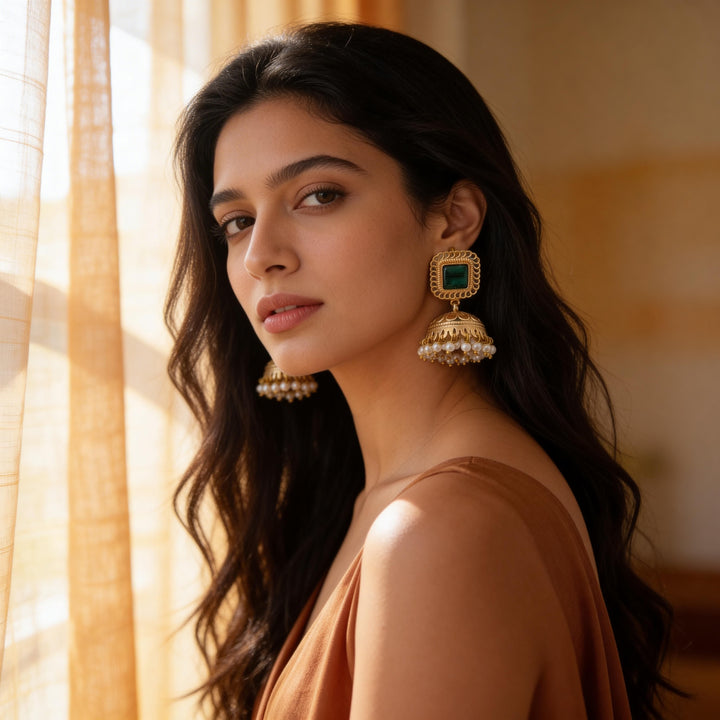 Basu Jhumki Earrings