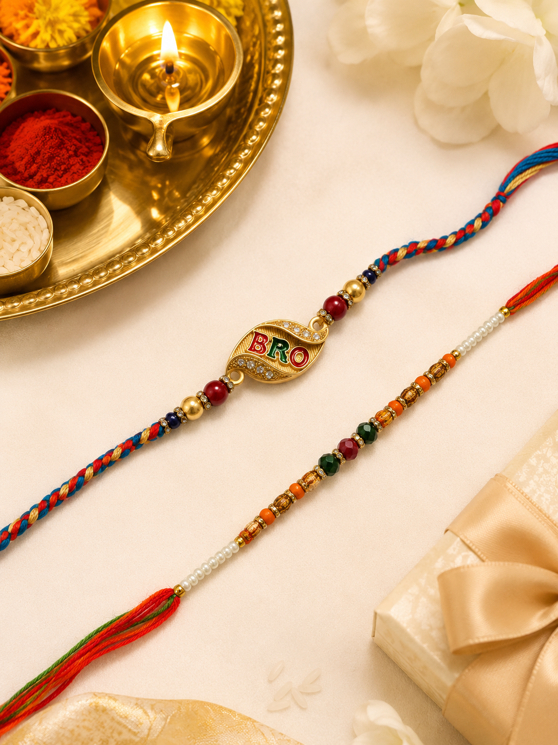 Thread Rakhi Pack of 2