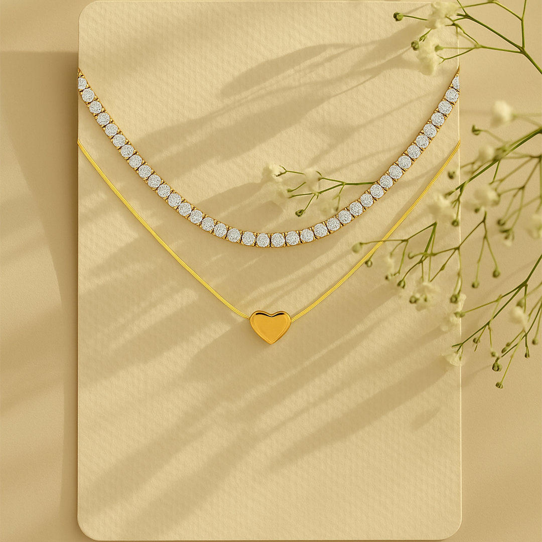 Eternal Heart Duo Necklace