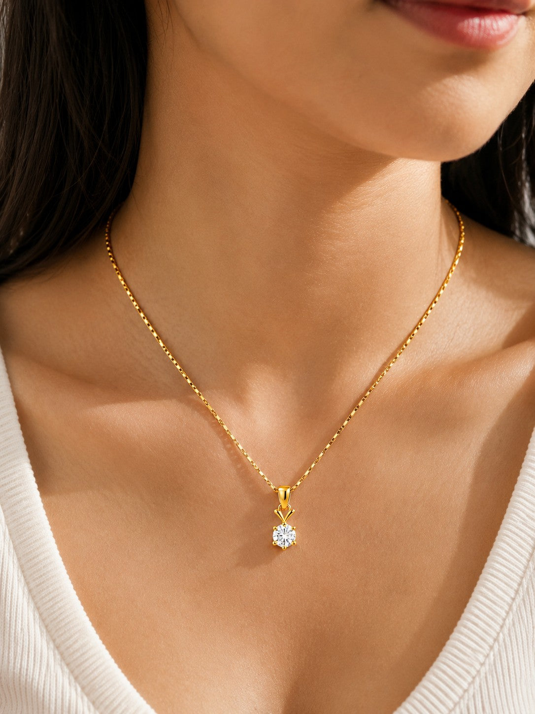 Round Shape Chain Pendant Set