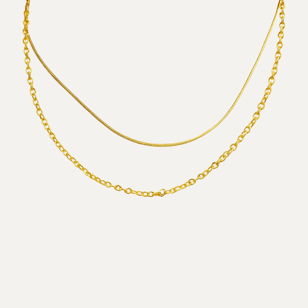 Double Layer Plain Necklace