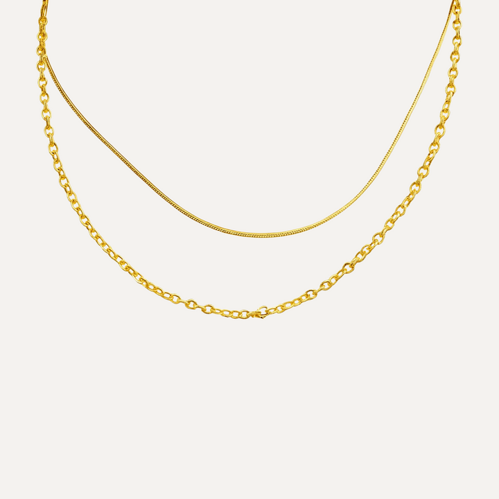Double Layer Plain Necklace
