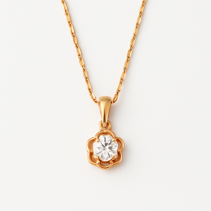 Floral Chain Pendant Set