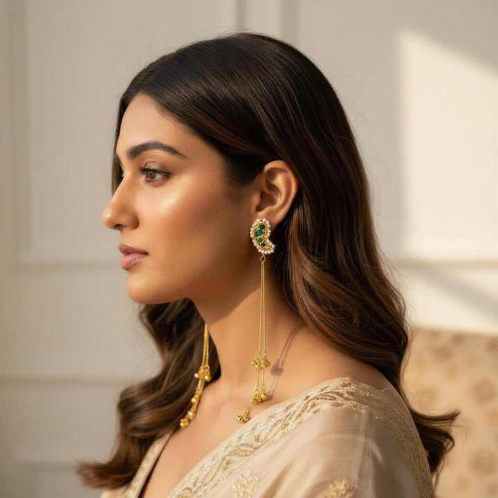 Ear shape Kashmiri Earrings