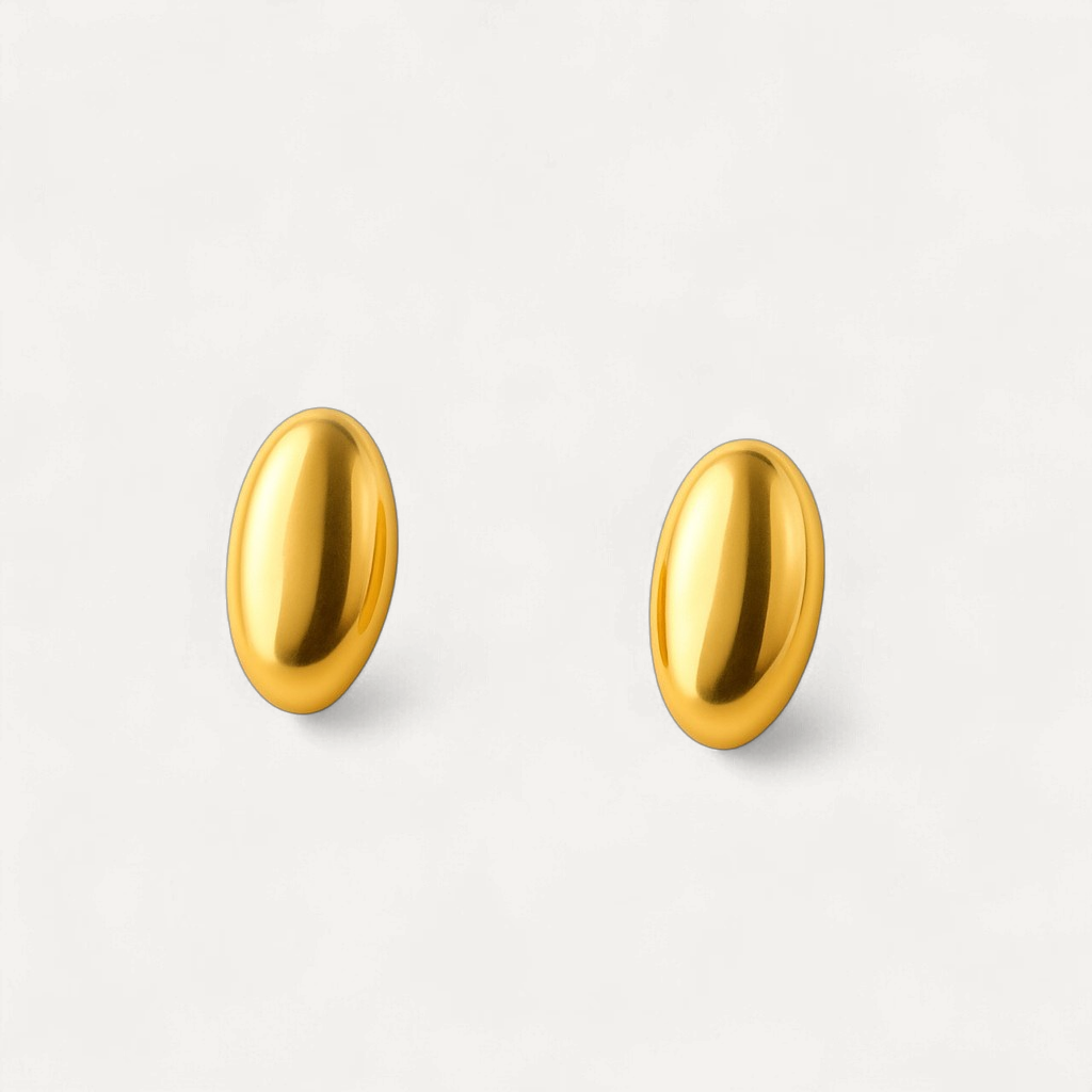 Golden Pebble Studs
