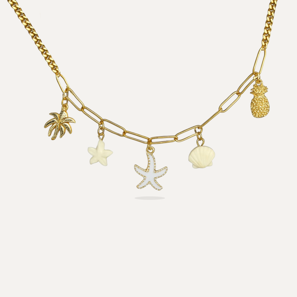 Beach Bliss Charm Chain Necklace