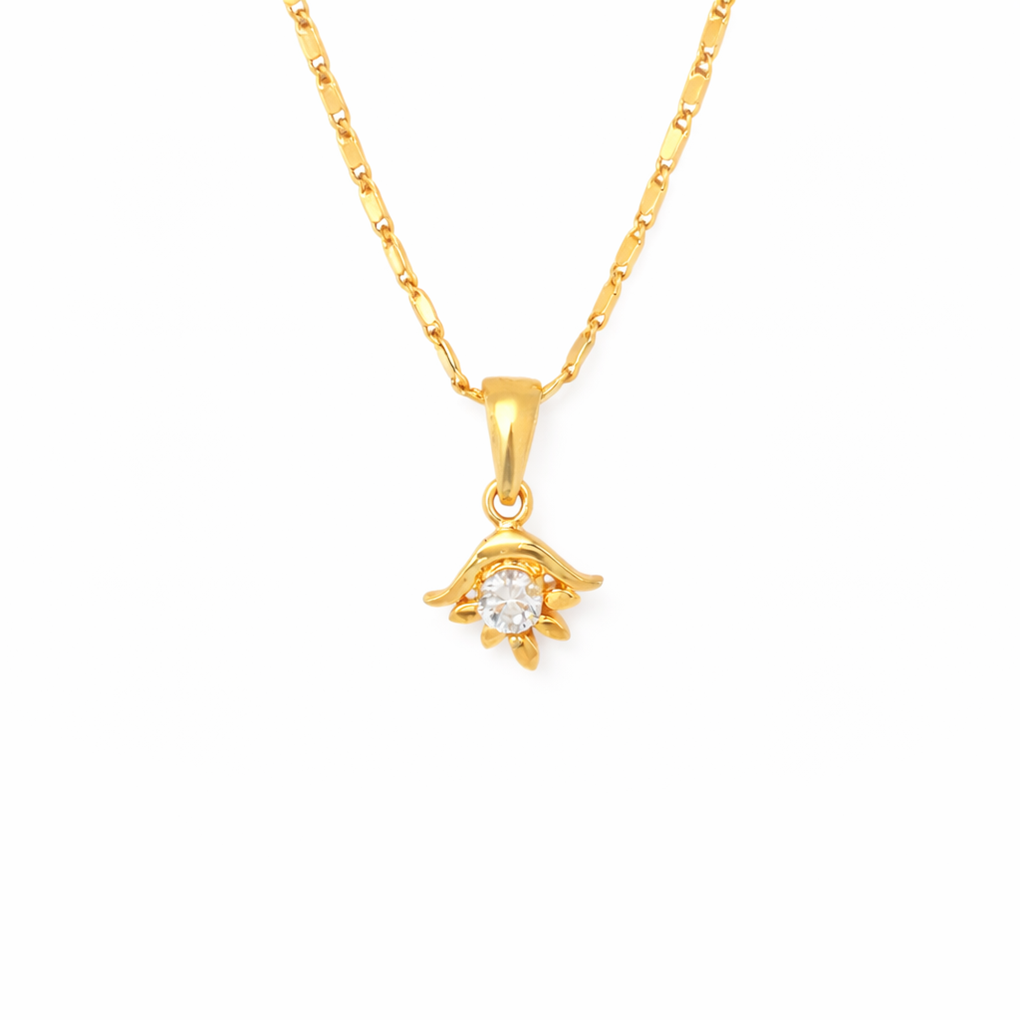 U Flower Chain Pendant Set