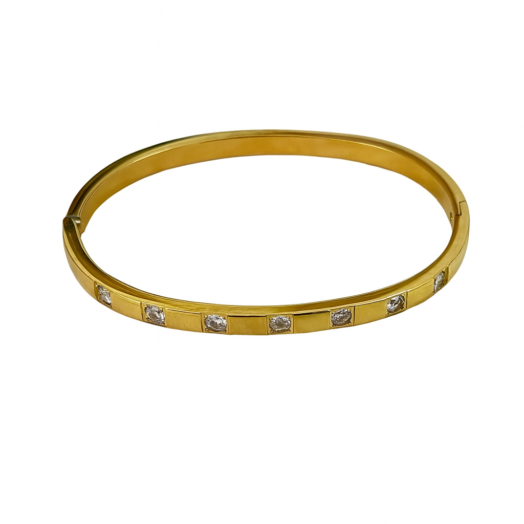 Dazzling Stone Bangle Bracelet