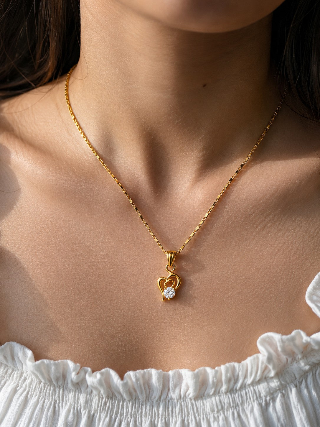 Trisool Shape Chain Pendant Set