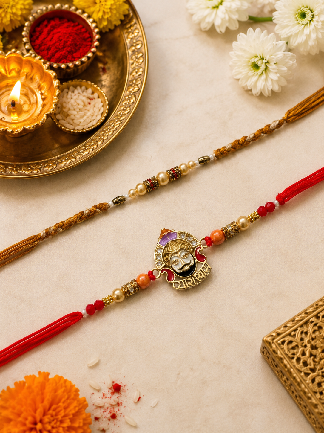 Thread Rakhi Pack of 2