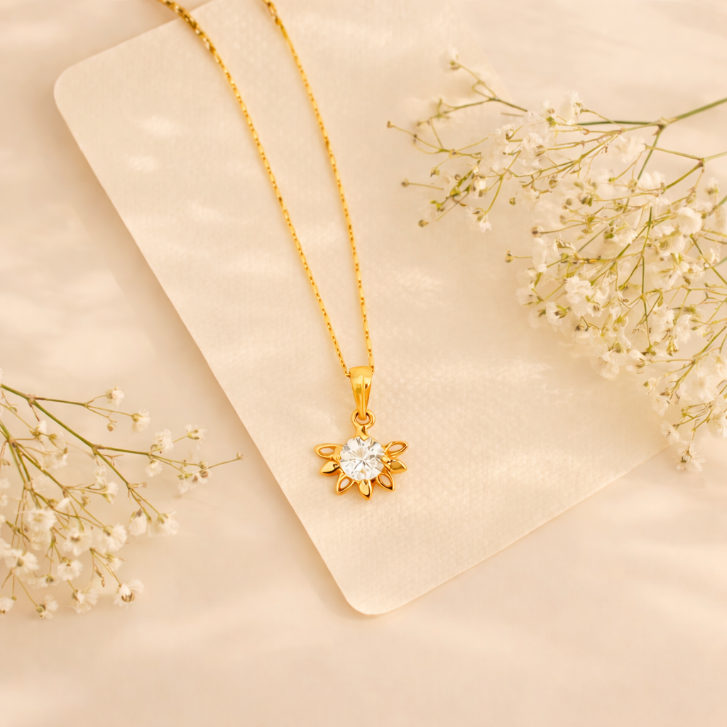 Flower Chain Pendant Set