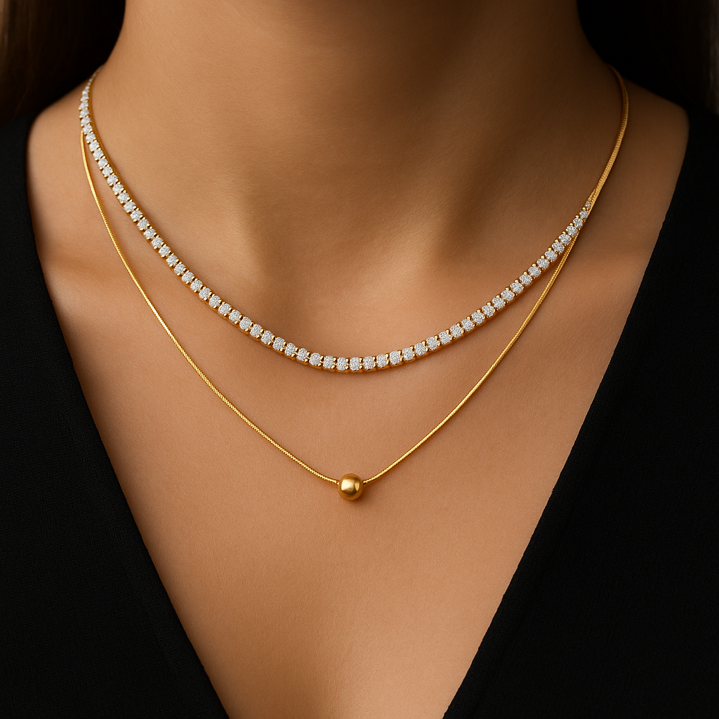 Eternal Oval Duo Necklace