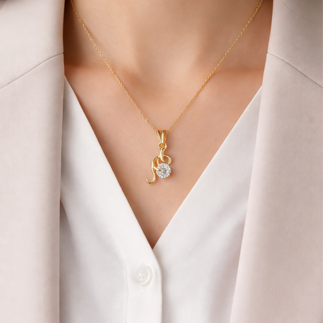 Angle Wings Chain Pendant Set