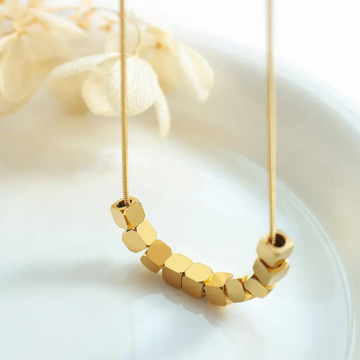 Golden Dice Necklace